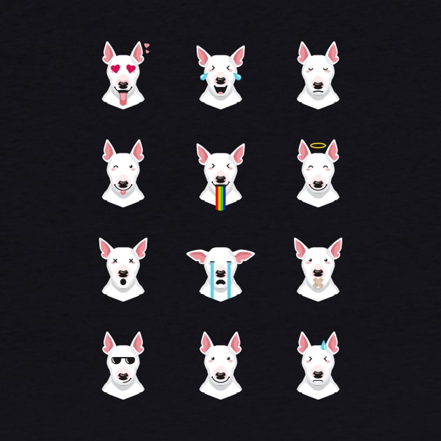 Bull Terrier Emoji by stonemask